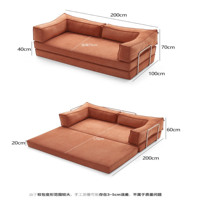 Sofá Cama Chesterfield de Terciopelo Grande, Plegable, Doble, Envasado al Vacío y Comprimido, para Sala de Estar