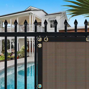 BROWN Écran d'intimité pour clôture de jardin, auvent, voile d'ombrage en HDPE, tissu épais, filet d'écran d'intimité pour clôture - Product Image 5