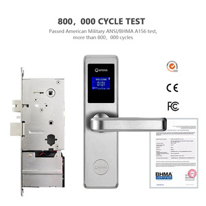 E4031 Stainless Steel Material Hotel Door <b>Lock</b> With Card/<b>Key</b>/Handset Unlock LCD Screen Anti-Theft & Eco-Friendly Design - Product Image 4