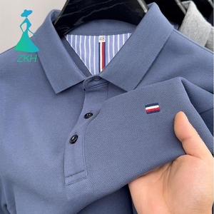 <span class=keywords><strong>Camiseta</strong></span> de Manga Corta para <span class=keywords><strong>Hombre</strong></span>, Holgada, de Punto, de Poliéster/Algodón, Informal, Transpirable y de Secado Rápido - Product Image 1