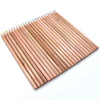 Ensemble de crayons de couleur en bois de 24 couleurs naturelles, boîte personnalisée, lapis de cor, crayons de couleur en bois, ensemble de crayons de couleur dans une boîte en papier