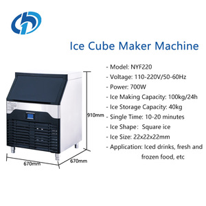 100kg 24h <span class=keywords><strong>Ice</strong></span> Block máy giá tốt nhất thép không gỉ Tự động Cube <span class=keywords><strong>Ice</strong></span> <span class=keywords><strong>Maker</strong></span> thương mại Máy làm đá - Product Image 2