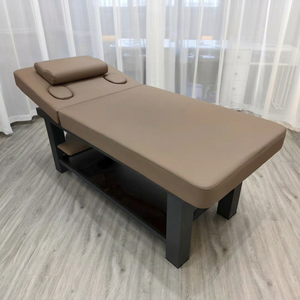 Table de massage multifonctionnelle pas chère, lit de tatouage et de pose de cils marron, tables de soin du visage, tables de massage spa beauté pliantes - Product Image 4