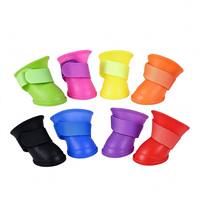 Chaussures imperméables pour chien en silicone souple et flexible, protège-pattes pour la marche par temps pluvieux et boueux