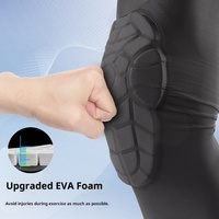 Genouillères et Coudières de Compression Rembourrées Personnalisées pour Enfants et Jeunes, Respirantes, Anti-Collision, en Polyester, Fermeture Magnétique, Séchage Rapide, pour le Sport