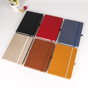 Pu Leather Sewing Linen Soft Cover Notepad Printing Custom Logo Notebook A5 Brown Diary <b>Dotted</b> Blank <b>Journal</b> Planner - Product Image 3