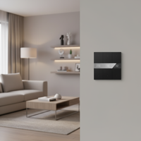 Interrupteurs à bouton-poussoir KNX pour la maison, panneau d'éclairage 3 voies, interrupteur mural intelligent KNX, unité de contrôle de pièce KNX