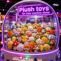Lots de jouets en peluche mixtes pour machines à griffes – Petits animaux en peluche et poupées douces assorties en gros