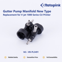 Ratopink VB-PL3491 Collecteur de pompe à gouttière Nouveau Type, Remplacement pour imprimante CIJ série V-jet 1000