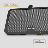 Protector de Radiador para Yamaha YZF R25 R3 2014-2020, Rejilla Protectora, Piezas de Refrigeración para Motocicleta, MOQ 5