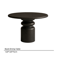 Table basse ronde de style américain RH, ensemble de salle à manger moderne, table à manger en bois pour meubles de salle à manger