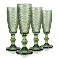 Nouvelle conception puissante, vente directe usine, ensembles de verres de mariage soufflés à la main, ambre rose violet vintage, pour vin et bière, type gobelet