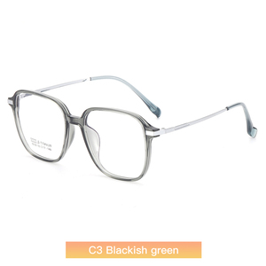 Tr kim loại kính đọc sách khung độ cứng cao Nam Nữ Chống đùn ánh sáng rắn in mờ màu xám trắng xanh - Product Image 3