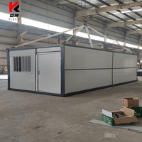Maison modulaire préfabriquée de 20 pieds, conteneur pliable X, maison mobile préfabriquée, bureau de chantier, conteneur de stockage