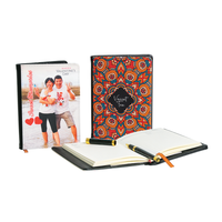 Carnet A6 à feuilles mobiles en PU pour sublimation avec couverture originale, carnet A6 vierge pour cadeaux fantaisie