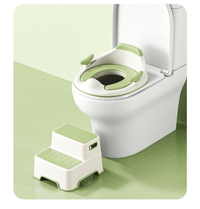 Siège <span class=keywords><strong>de</strong></span> <span class=keywords><strong>toilette</strong></span> d'apprentissage <span class=keywords><strong>pour</strong></span> bébé avec poignées, protection anti-éclaboussures, anneau d'apprentissage antidérapant <span class=keywords><strong>pour</strong></span> toilettes <span class=keywords><strong>pour</strong></span> garçons et filles - Product Image 5