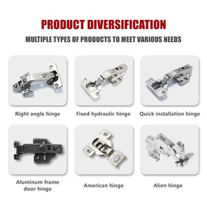 Factory's Hot-Selling Cold-Rolled Steel Fixed Soft Close Hydraulic Buffer Hidden <b>Cabinet</b> Hinge for Kitchen & <b>Bedroom</b> - Product Image 2