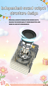 <span class=keywords><strong>Altavoz</strong></span> Estéreo Inalámbrico Portátil BT TWS con Diseño Modular de Bloques, Mezcla de Colores DIY, Mini Cubo de Escritorio, Regalo para Niños - Product Image 6