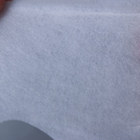 Tissu pour masque facial en fibre de bambou blanc 45 GSM, pochettes pour masques faciaux personnalisées OEM/ODM