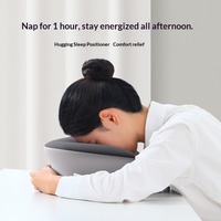 Coussin de sieste ergonomique en mousse à mémoire de forme, coussin de sommeil pour le bureau à la position ventrale, à récupération lente avec housse lavable