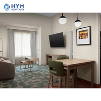 Homewood Suites by Hilton Ensemble chambre d'hôtel moderne en bois Meubles commerciaux de luxe de haute qualité 5 étoiles