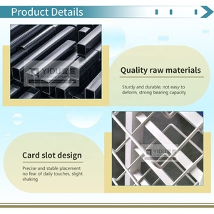 Có thể điều chỉnh tường một khung cho đá granit kết hợp với gạch showroom hiển thị ý tưởng và kim loại kệ tổ chức - Product Image 3