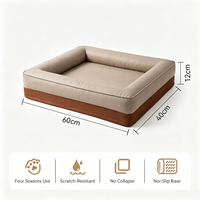 Lit pour chien de type canapé, anti-griffures, imperméable, avec base antidérapante, lavable, personnalisable OEM ODM