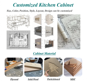 Meuble de cuisine îlot en <span class=keywords><strong>bois</strong></span> massif, design minimaliste italien de luxe léger, personnalisé, finition double face, sans poignées - Product Image 6