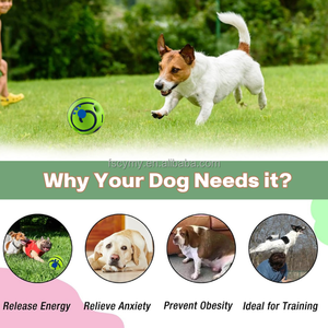 Balle couineuse <span class=keywords><strong>pour</strong></span> <span class=keywords><strong>chien</strong></span> en plastique, <span class=keywords><strong>jouet</strong></span> interactif sonore <span class=keywords><strong>pour</strong></span> animaux de compagnie, <span class=keywords><strong>pour</strong></span> la mastication et l'entraînement dentaire, sans piles - Product Image 3