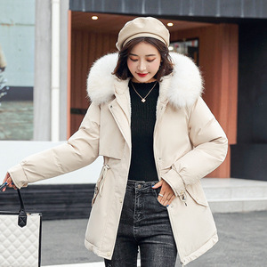 <span class=keywords><strong>Parka</strong></span> d'hiver pour femmes <span class=keywords><strong>avec</strong></span> doublure en laine et lin Long manteau Casaco fermeture à glissière grande taille 6XL veste à <span class=keywords><strong>capuche</strong></span> rembourrée chaude pour vêtements de neige - Product Image 5
