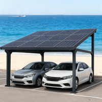 Pergola Bioclimatique Motorisée Personnalisable en Aluminium à Lames Orientables pour Patio, Jardin et Cuisine Extérieure avec Panneaux Solaires