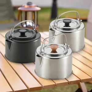 Wholesale 1.2L Outdoor Camping Dining Tea Coffee Pots Water Bottle Stainless Steel