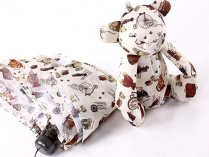 Paraguas de Bolsillo Plegable de 5 Secciones con Diseño de Osito, para Niños, Regalo de Cumpleaños, para Estudiantes - Product Image 2
