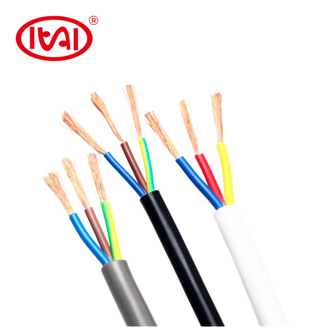 Factory Direct Supply Multi-Core Flexible Pure Copper Electrical Wire PVC Sheath Electric Cable 300/500v 1.5mm-16mm in Stock