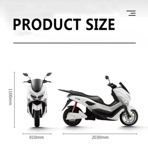 Motocicleta Eléctrica Blanca con Diseño Elegante, Asiento Cómodo, Motor Eléctrico de 2000W para Desplazamientos Urbanos - Product Image 4