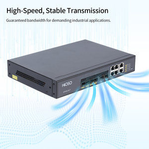 HiOSO Pizza Box 4PON EPON OLT 4 puertos SC/UPC SFP, 2 puertos SFP+ 10G Uplink, 4 puertos RJ45 1000M, 1 AC + 1 DC, Conector de 12V, WEB, SNMP, CLI, Mini OLT - Product Image 6