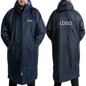 Poncho imperméable à capuche <span class=keywords><strong>avec</strong></span> doublure en polaire sherpa, coupe-vent, pour la natation, robe <span class=keywords><strong>de</strong></span> surf personnalisée, robe <span class=keywords><strong>de</strong></span> changement imperméable pour l'hiver - Product Image 1