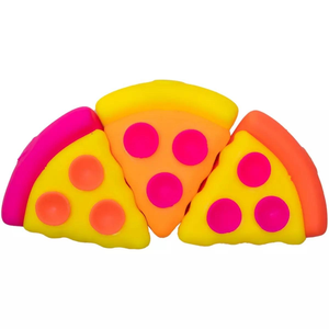 Jouet à presser en forme de <span class=keywords><strong>pizza</strong></span> souple de haute qualité, 3 couleurs, en stock, pour réduire le stress - Product Image 3