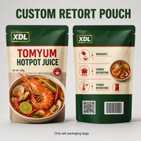 Sachets Doypack personnalisés recyclables de qualité alimentaire, haute barrière, pour repas préparés, sauces et soupes