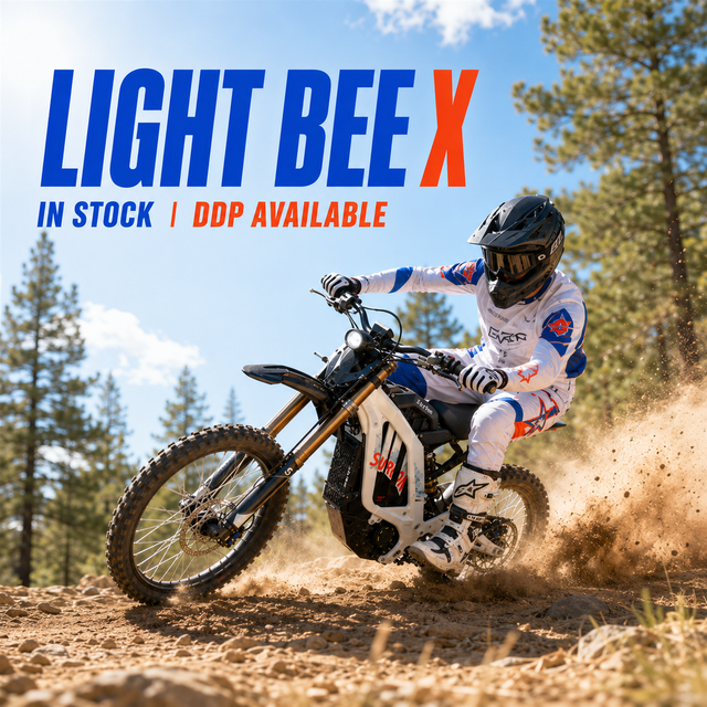 2026 Surron Light Bee X Off-road Electric Motorcycle 10kW Mid-drive Motor 72V 35Ah Silent Stealth Trail Play Bike Adult Surron