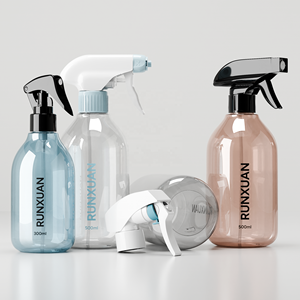 Détergent de lavage des mains en plastique PET bouteille de pulvérisation à gâchette 300ml bouteille d'eau 500ml bouteilles de pulvérisation de brouillard vides pour le nettoyage - Product Image 1