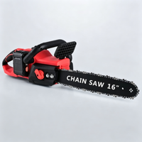 Tronçonneuse sans fil 16 pouces, portable, pour la coupe d'arbres, de bois de chauffage, de jardinage, de foresterie, outil direct d'usine, fiable, de haute qualité