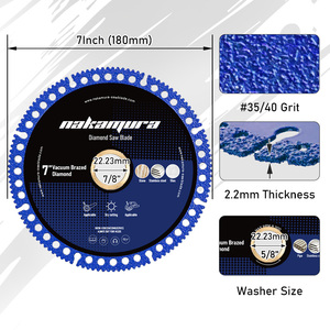 Lame de scie diamantée composite multi-usages brasée sous vide pour meuleuse d'angle, coupe du marbre, du métal, de la fonte, personnalisable OEM - Product Image 6