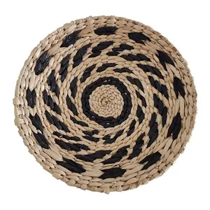 Crochet Bohemian Art Home Decor Tapestry Seagrass Hanging Wall Baskets For Living Room Boho Spiritual Macrame Wall Hanging