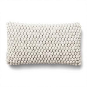 Nordic Style Boho Ethnic <b>Throw</b> Pillow Wool Weaving Embroidered Tassel Vintage Eco-Friendly Custom Floral/Geometric OEM Wholesale - Product Image 1