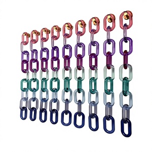 Eslabones de Cadena de Resina Clásicos, Coloridos y Transparentes, Material Artístico para Decoración del Hogar, Forma Irregular - Product Image 4