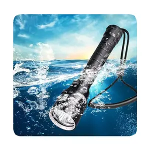 New Linterna Alta Potencia Lampe De Poche 100000 Lumens Waterproof Powerful Tactical Diving Led Flashlight 2024