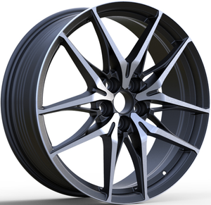 Jantes de voiture de rechange de 18 pouces en alliage forgé par flux, 5*114.3 PCD ET45, surface noire, pour véhicules de tourisme - Product Image 1