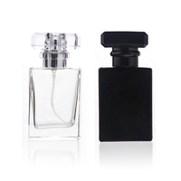 Vente en gros, emballage de flacon de parfum torsadé vide en or avec couvercle rectangulaire de 30ml, carré, rechargeable
