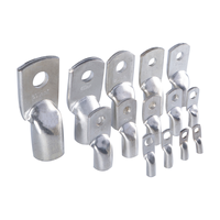 Cosses de câble en cuivre isolées et non isolées Sweld série JG, 10 mm²-400 mm², pour la transmission d'énergie, en cuivre étamé tubulaire